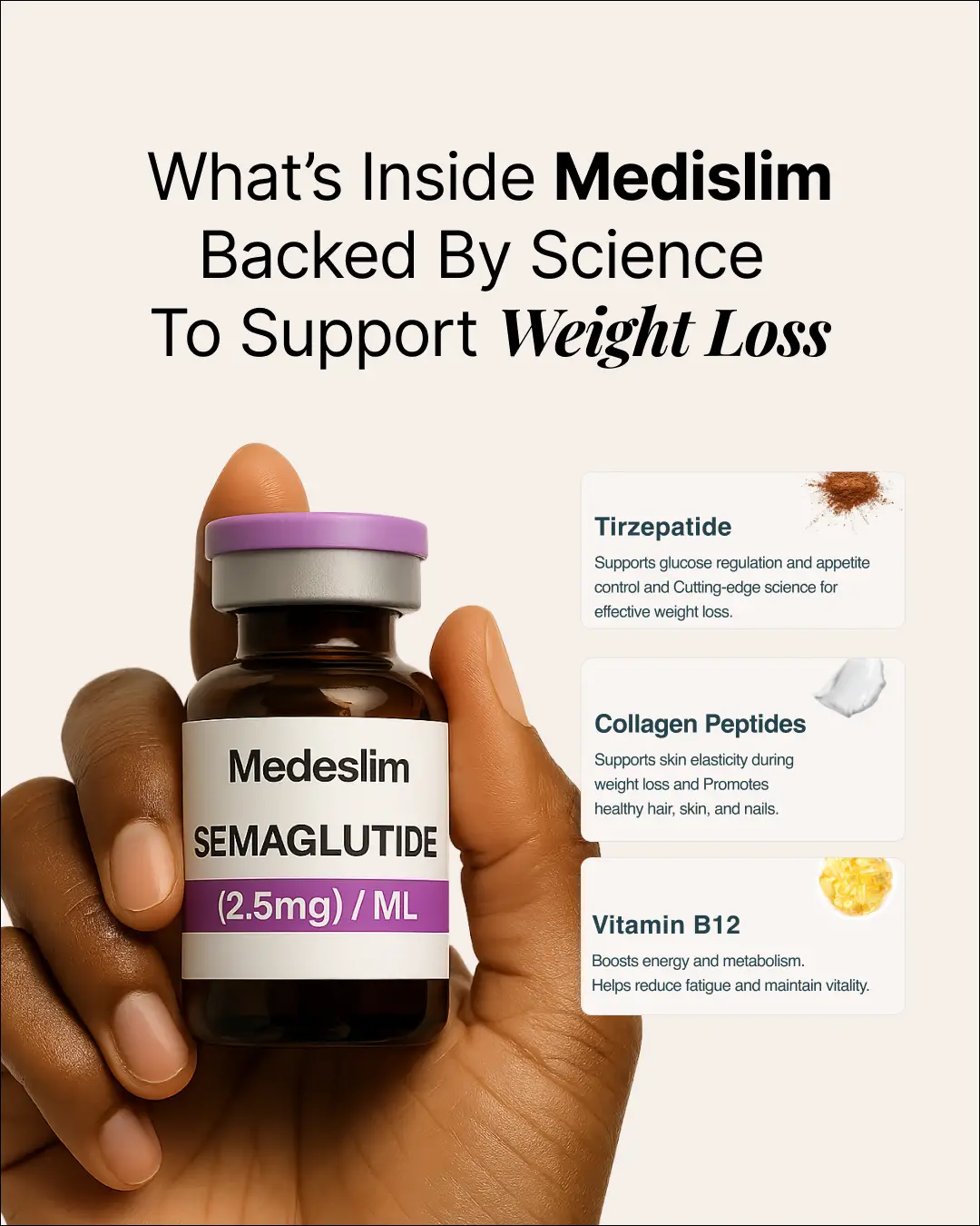 Medislim comparison social ad creative